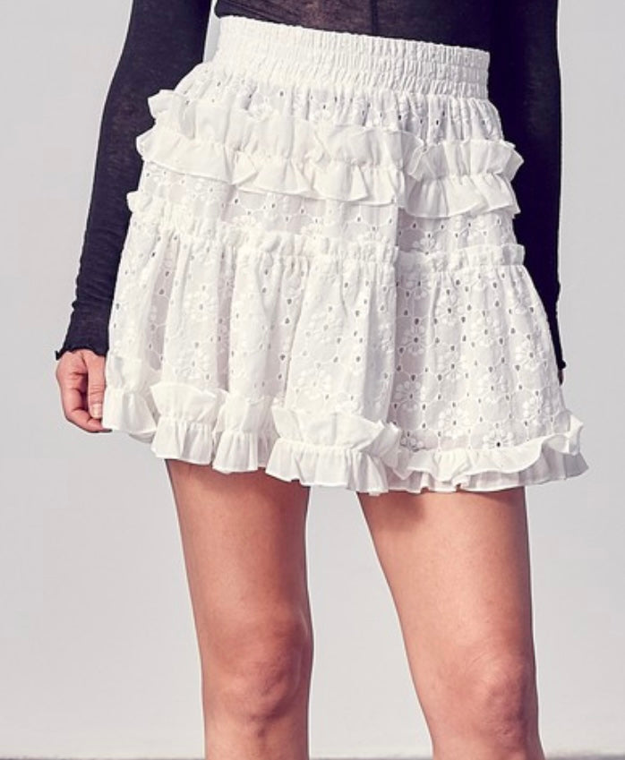 Eyelet Skirt